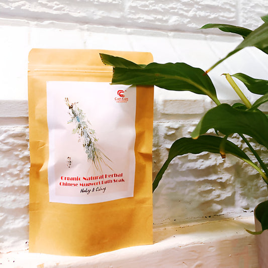 Natural Chinese Mugwort Bath Soak / Healing and Calming / 2 Packs image 0